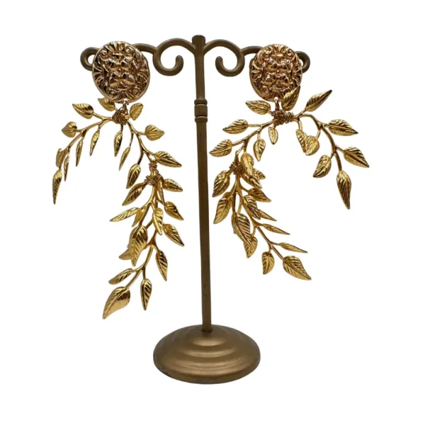 Pendientes Media Herradura Hojas Colección Jote Martínez 2026