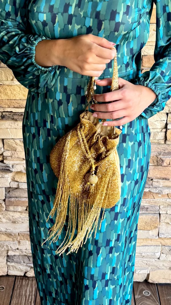 Bolso de Fiesta Bombonera Raipur Oro
